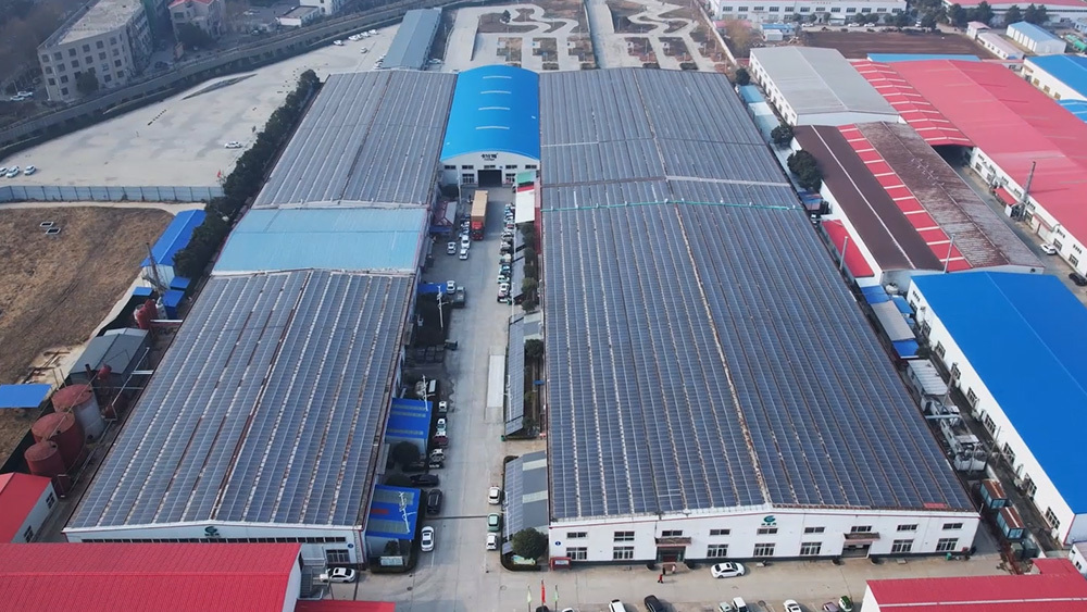 Aerial view of the Welong production facility