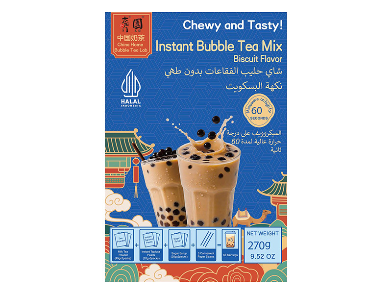 Instant bubble tea mix flavour pack